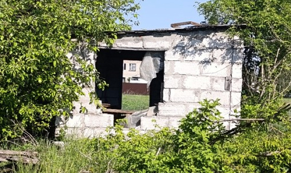 Беседка кирпичная, д. Новая Гусевица