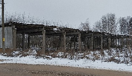 Навес на 12 комбайнов, Лужковский с/с