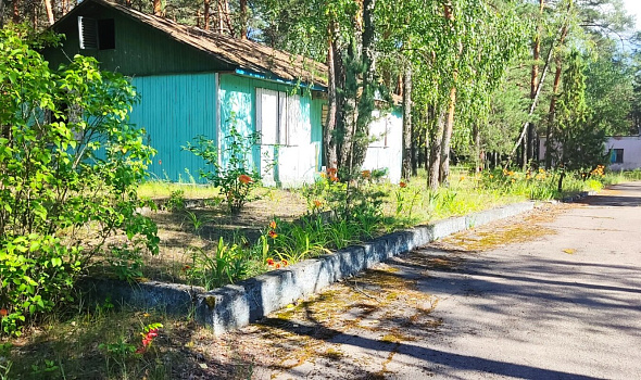 Комплекс зданий оздоровительного лагеря "Полесье", северо-западнее аг. Лясковичи