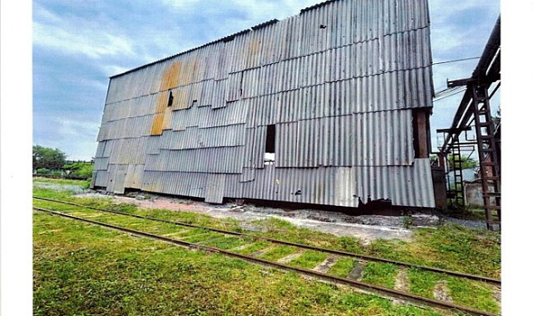 Склад инертных материалов с приемным устройством